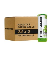 CAIXA DE BOLAS DE TÊNIS HEAD T.I.P. GREEN B3 24 LATAS | Ipontennis