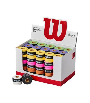 Caixa com 60 overgrips Wilson coloridos | IPONTENNIS