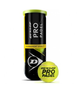 BOTE 3 BOLAS DUNLOP PRO PADEL