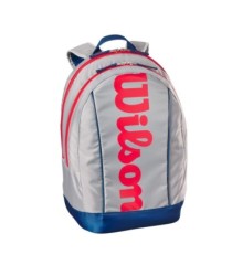 MOCHILA WILSON JUNIOR LIGHT GREY/RED BL | Ipontennis