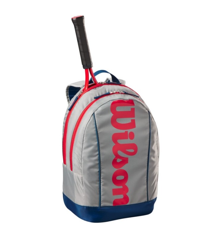 MOCHILA WILSON JUNIOR LIGHT GREY/RED BL | Ipontennis