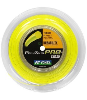 BOBINA CORDAJE YONEX POLY TOUR PRO AMARILLO 200M