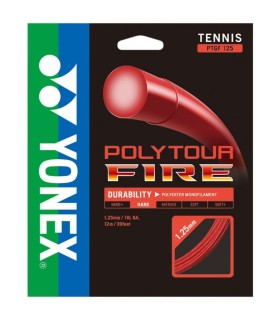 SET CORDA YONEX POLY TOUR FIRE ROSSO 12 m