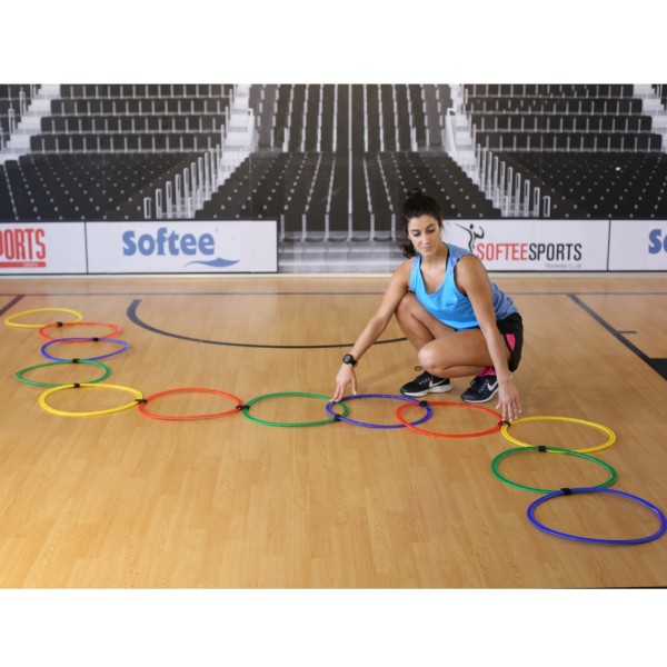 Scala di agilità cerchi multicolore | IPONTENNIS