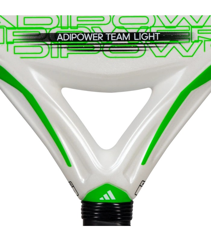 PALA ADIDAS Adipower Team Light 3.3 White/Green 2024 | Ipontennis