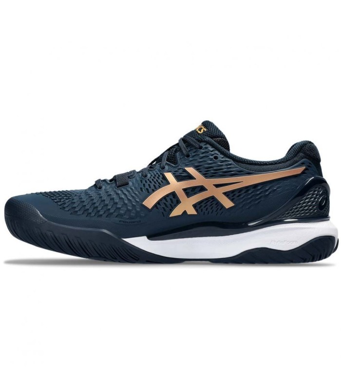 ASICS GEL RESOLUTION 9 NAVY BLUE/GOLD TENNIS SHOES