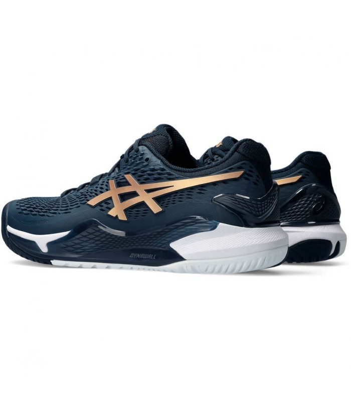 ASICS GEL RESOLUTION 9 NAVY BLUE/GOLD TENNIS SHOES