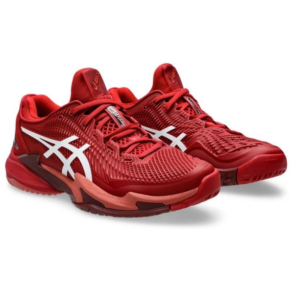 ASICS GEL COURT FF 3 NOVAK RED TENNIS SHOES | Ipontennis
