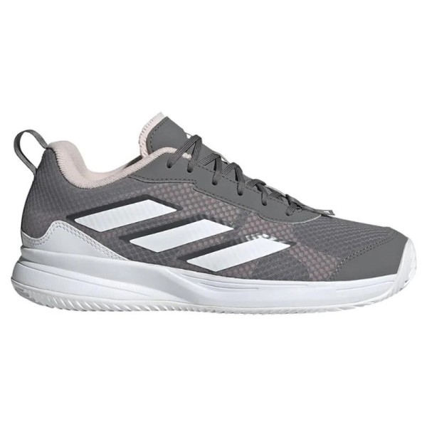 Ténis Adidas AvaFlash Clay Cinza Branco Rosa Mulher | IPONTENNIS