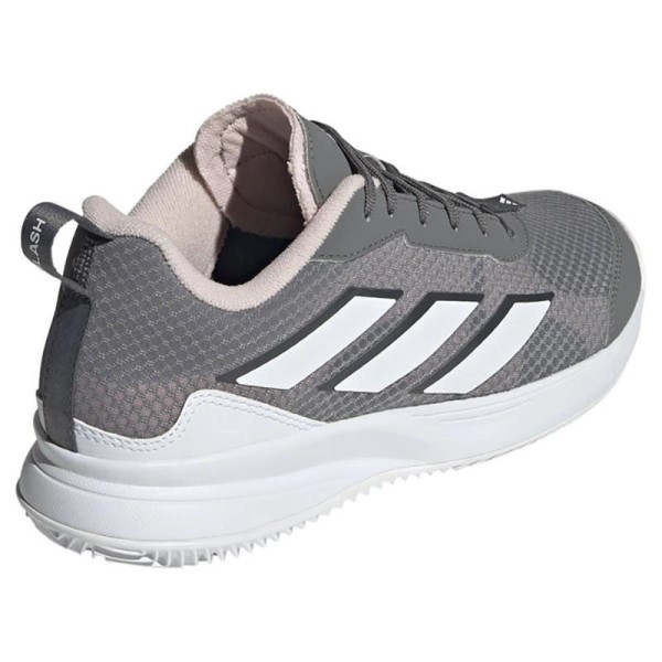 Ténis Adidas AvaFlash Clay Cinza Branco Rosa Mulher | IPONTENNIS