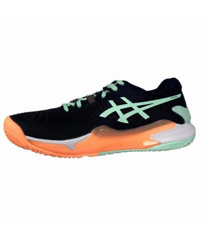 SCARPE DA TENNIS ASICS GEL RESOLUTION 9 PADEL W NERO/MENTA