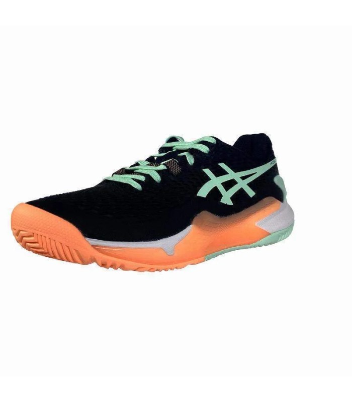 SCARPE DA TENNIS ASICS GEL RESOLUTION 9 PADEL W NERO/MENTA