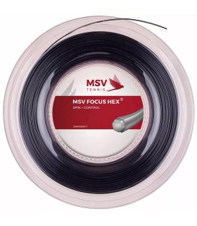 BOBINA DE CORDA MSV FOCUS HEX PRETO 200 m