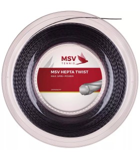 BOBINE DE CORDAGE MSV HEPTA TWIST NOIR 200 m | IPONTENNIS