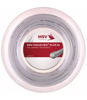 BOBINA DE CORDAJE MSV FOCUS HEX PLUS 38 BLANCO 200 m