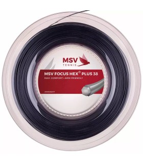 BOBINA DE CORDAJE MSV FOCUS HEX PLUS 38 BLACK 200 m