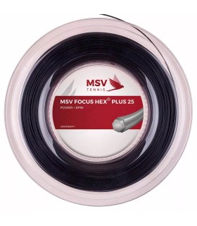 BOBINA DE CORDAJE MSV FOCUS HEX PLUS 25 BLACK 200 m