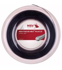 MSV FOCUS HEX PLUS 25 SAITENROLLE SCHWARZ 200 m