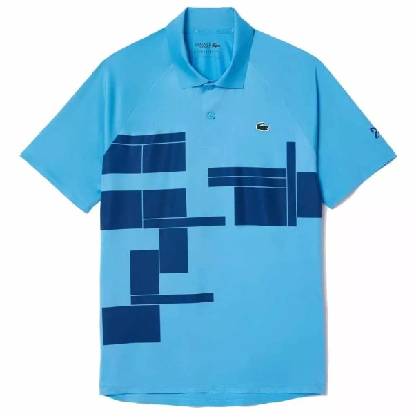 POLO LACOSTE TENNIS NOVAK DJOKOVIC BLU NAVY