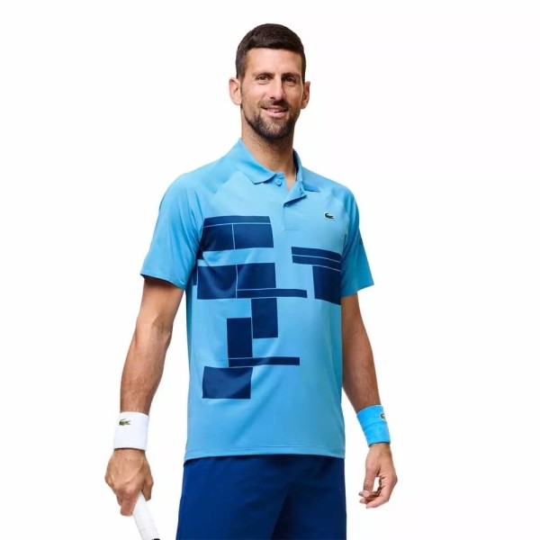 POLO LACOSTE TENIS NOVAK DJOKOVIC AZUL MARINO | IPONTENNIS
