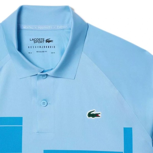 POLO LACOSTE TENNIS NOVAK DJOKOVIC BLU