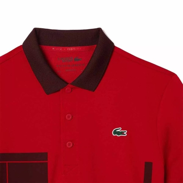 POLO LACOSTE TENIS NOVAK DJOKOVIC ROJO VERSION FAN | IPONTENNIS