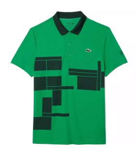 POLO LACOSTE TENIS NOVAK DJOKOVIC VERDE VERSION FAN