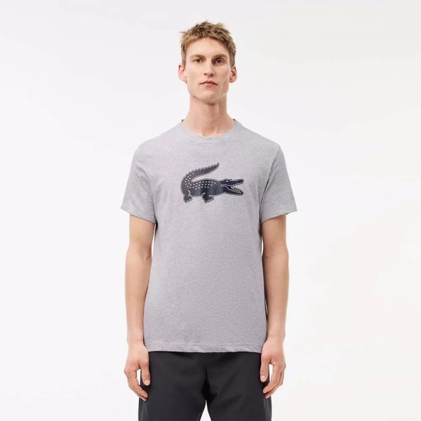 SPORT-T-SHIRT LACOSTE GRAU | Ipontennis