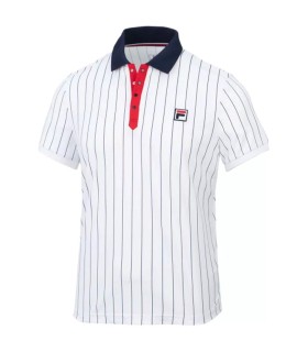 Polo Fila Rayas Blanco | IPONTENNIS