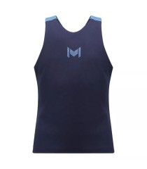 Ärmelloses Mädchen-Tanktop Mouratoglou Match in Marineblau | Ipontennis