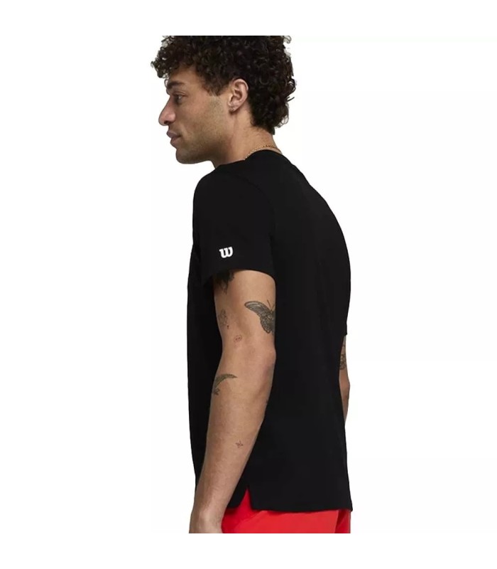 T-shirt Graphique de l'Équipe Wilson Noire | Ipontennis