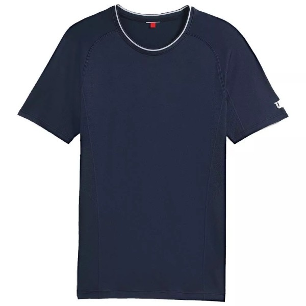 Maglia a maniche lunghe Wilson Team Seamless Crew blu navy | Ipontennis