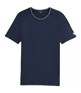 Camiseta de manga comprida Wilson Team Seamless Crew azul marinho | Ipontennis