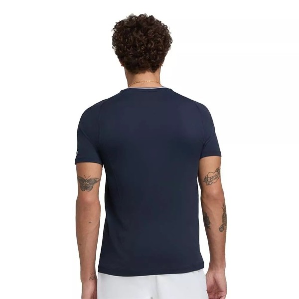 Maglia a maniche lunghe Wilson Team Seamless Crew blu navy | Ipontennis