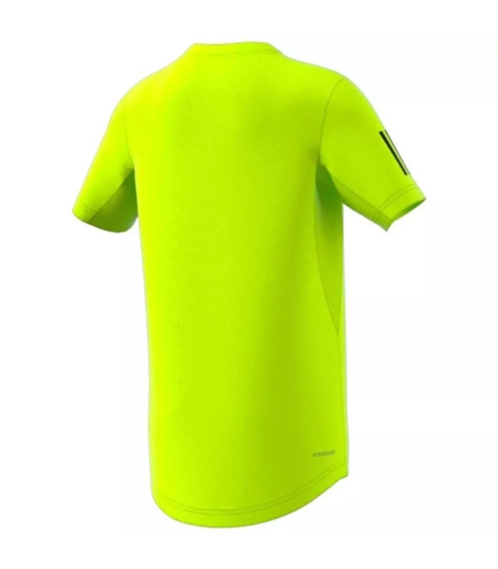 Adidas Club 3 Stripes Junior T-Shirt Fluorescent Green2