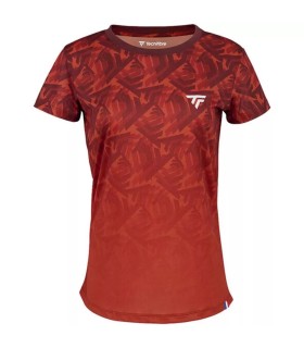 Damen Rotes T-Shirt Tecnifibre Infini Tee X-Loop | Ipontennis