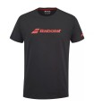 T-shirt d'exercice Babolat Noire | Ipontennis