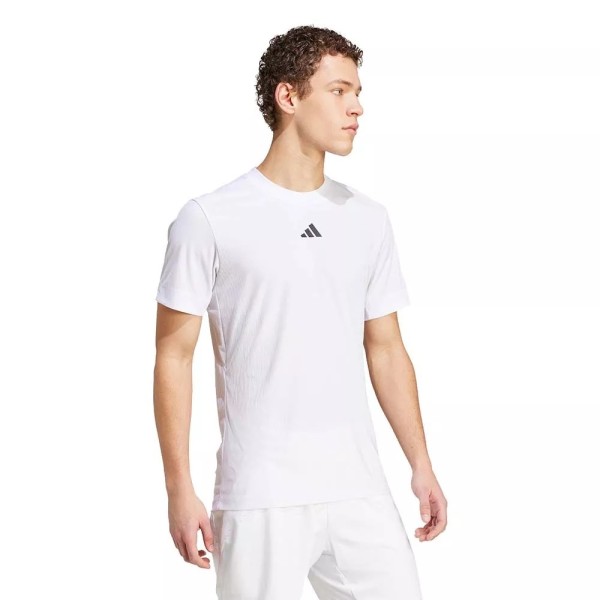 Weißes Adidas London Airchill Pro FreeLift T-Shirt | Ipontennis