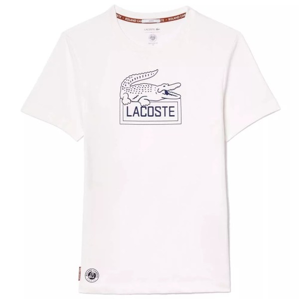 Lacoste Sport Roland Garros Unisex White T-shirt | IPONTENNIS