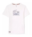 Unisex Weißes T-Shirt Lacoste Sport Roland Garros | Ipontennis