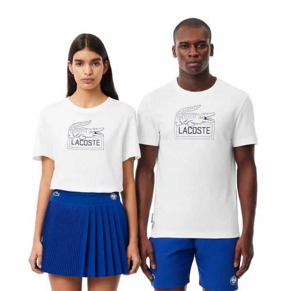 Camiseta Unissex Branca Lacoste Sport Roland Garros | Ipontennis