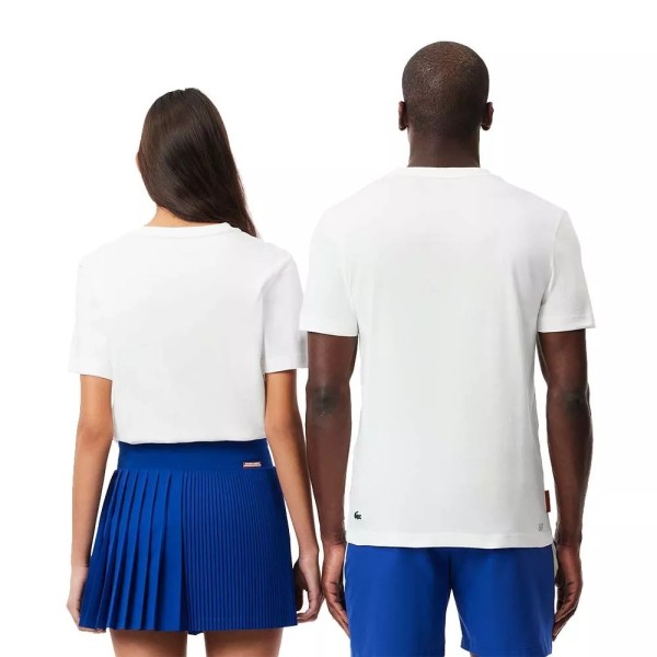 Lacoste Sport Roland Garros Unisex White T-shirt | IPONTENNIS