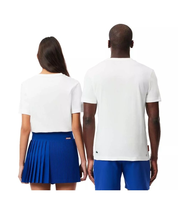 T-shirt Unisexe Blanche Lacoste Sport Roland Garros | Ipontennis