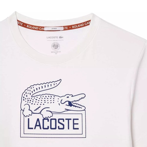 Camiseta Unissex Branca Lacoste Sport Roland Garros | Ipontennis