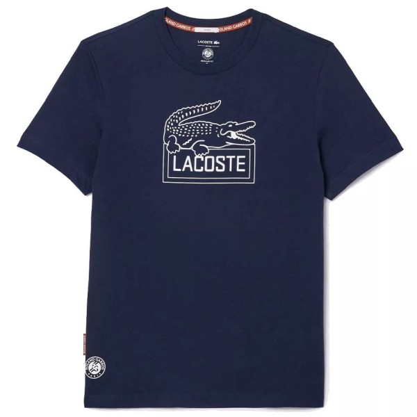 Lacoste Sport Roland Garros Unisex Navy Blue T-shirt | IPONTENNIS