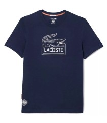 T-shirt Unisexe Bleu Marine Lacoste Sport Roland Garros | Ipontennis