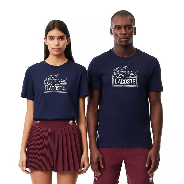 Lacoste Sport Roland Garros Unisex Navy Blue T-shirt2