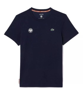 Camiseta azul-marinho de tênis Roland Garros da Lacoste | Ipontennis