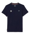 Camiseta azul-marinho de tênis Roland Garros da Lacoste | Ipontennis