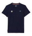 Maglietta da tennis blu navy Roland Garros di Lacoste | Ipontennis